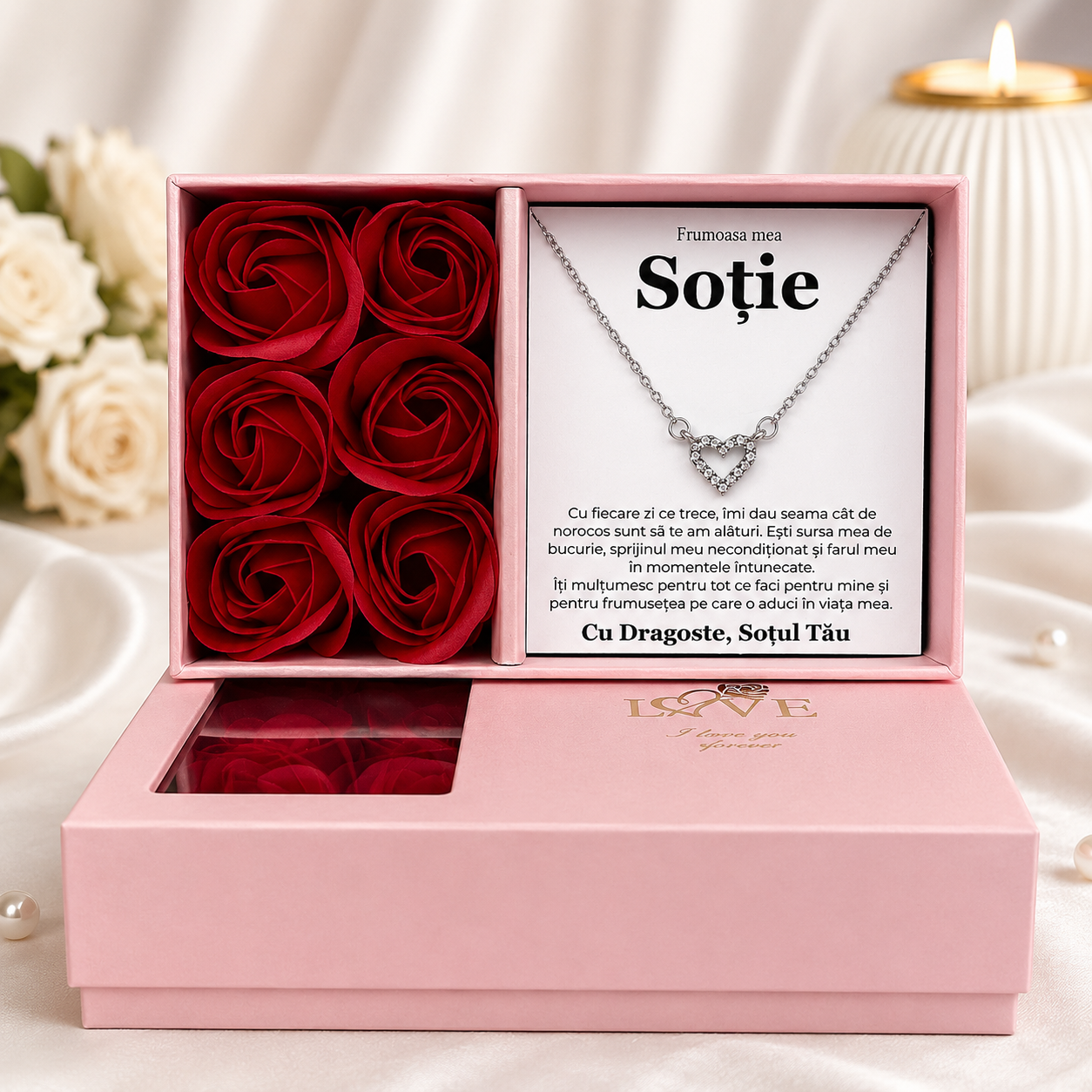 Set Premium LOVE - Colier Love Heart