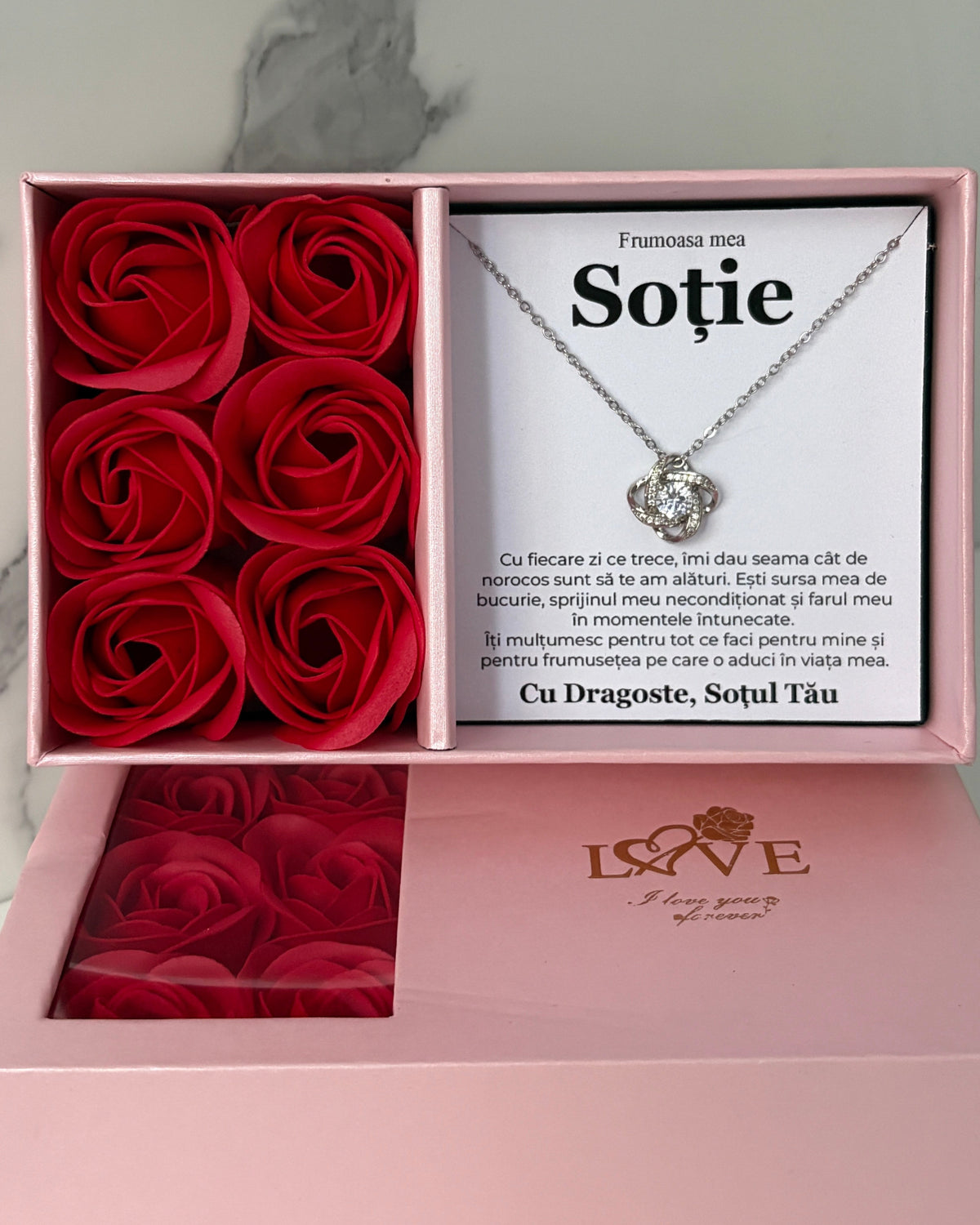 Set Premium LOVE - Colier Love Knot