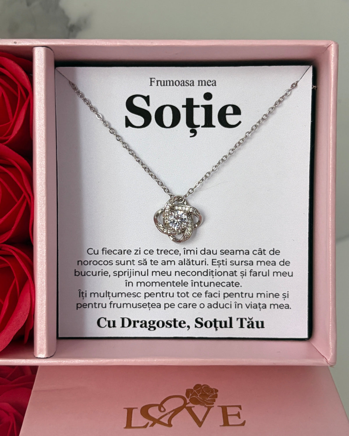 Set Premium LOVE - Colier Love Knot