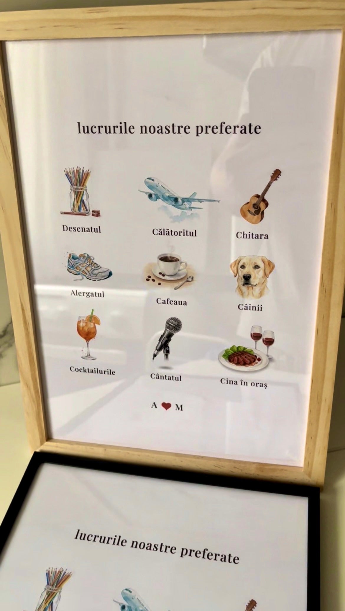 Tablou Personalizabil Lucruri Preferate