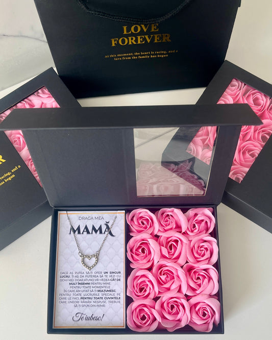 Set Cadou Pentru Mamă cu Inimă