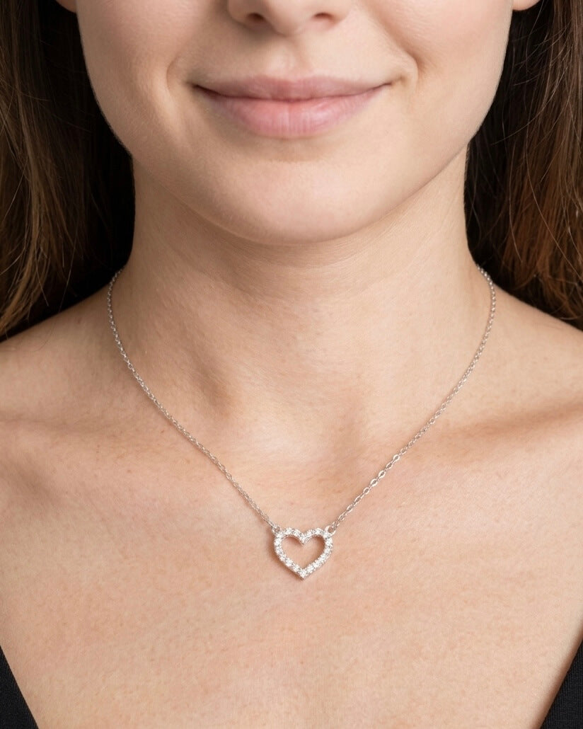 Set Cadou Personalizat - Colier Love Heart sau Bratara Tennis