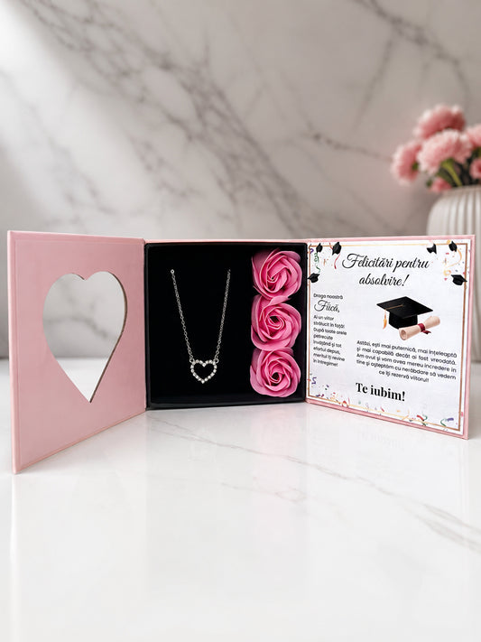 Set Premium Carte Absolvire - Colier Love Heart